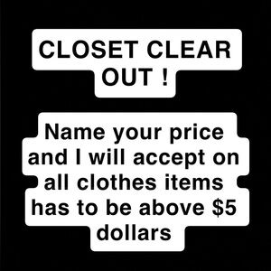 Clothing Sale Announcement